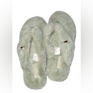 Koolaburra Soft Green Faux Fur Slippers